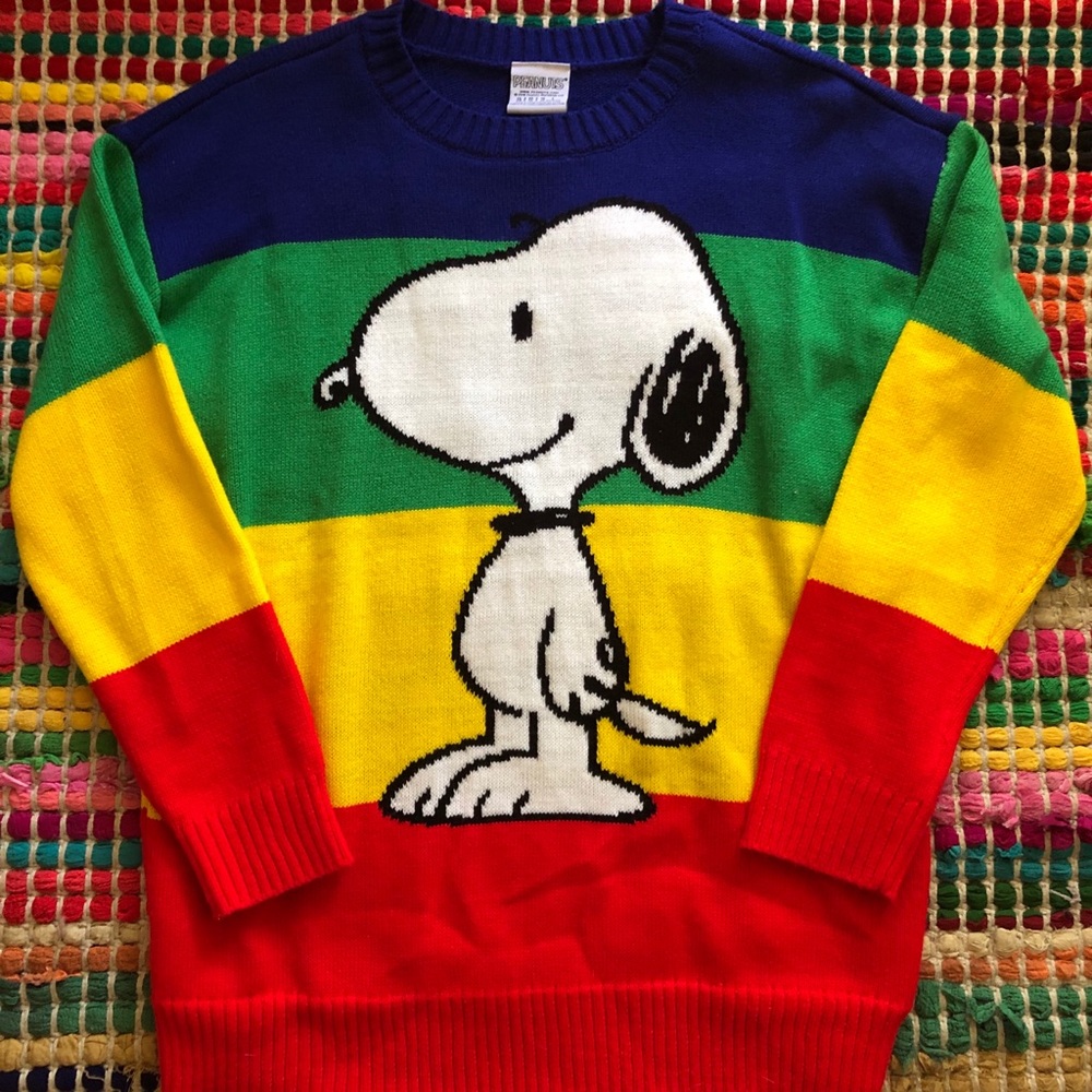 Rainbow Snoopy Sweater